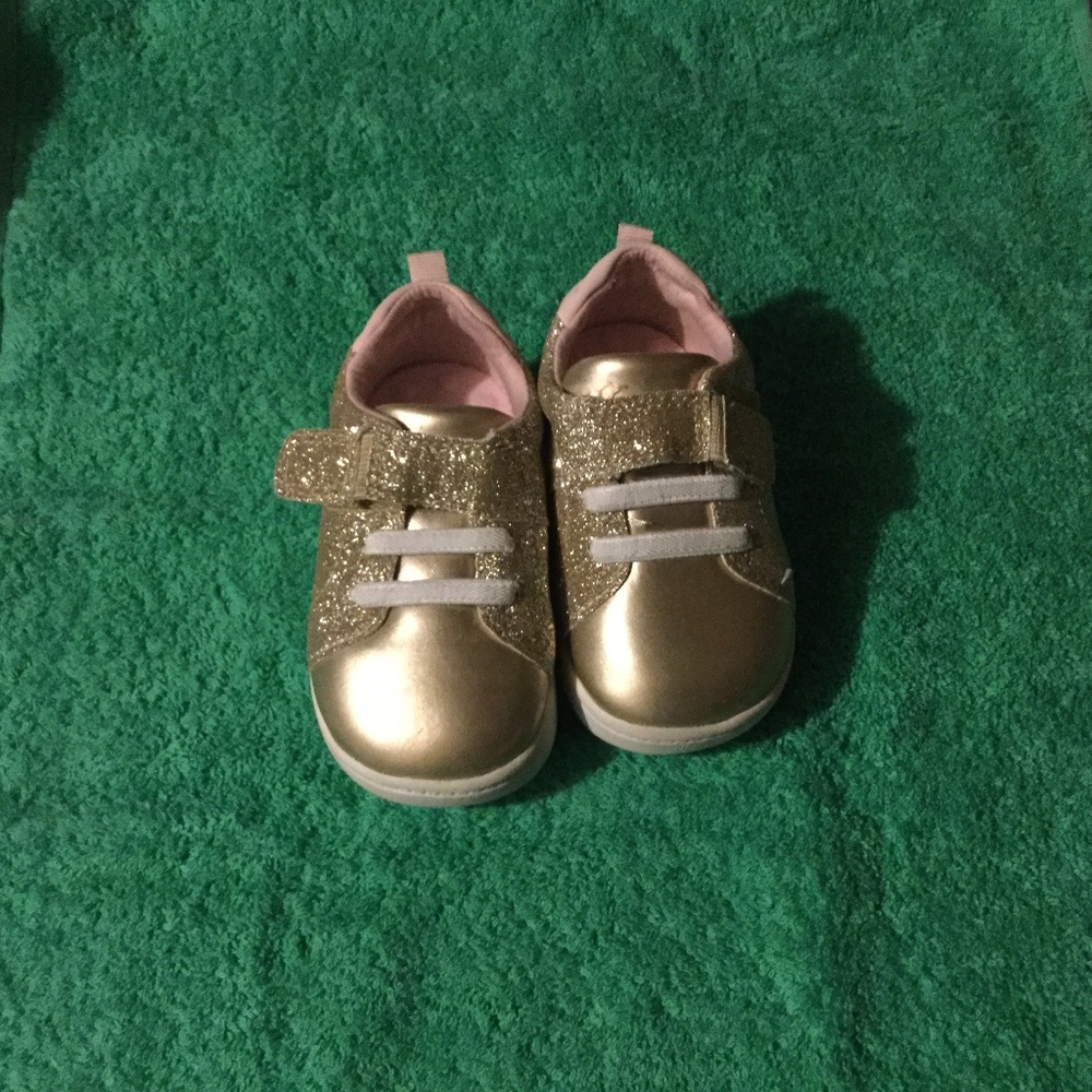 Carters gold glitter girls sneakers